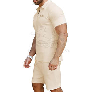 Ensemble polo et short pour homme, dernière mode, couleur personnalisée, ensemble polo et short pour adulte - Product Image 4