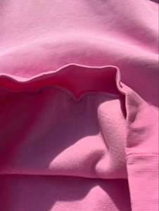 Premium Quality Oversized Heavyweight Fleece <b>Hoodie</b> <b>Pink</b> Drop Shoulder Pullover Badge Cuff Logo <b>Hoodie</b> for Women - Product Image 4