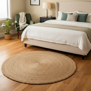 Handmade Water Hyacinth Rug Washable Handwoven Area Rug for Dining Room and Living <b>Space</b> Home <b>Decor</b> Wholesale Vietnam - Product Image 4