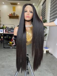 Fermeture de perruque HD et frontale HD pré plumer dentelle droite vietnamienne usine de gros. - Product Image 4