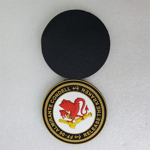 Écussons personnalisés gaufrés brillants avec logo, badges 3D en relief, accessoires vestimentaires, fournisseur OEM - Product Image 3
