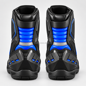 Botas de motociclista personalizadas, hechas a medida para motociclistas, con construcción duradera, ajuste cómodo, cierre seguro, agarre fuerte y uso prolongado. - Product Image 2