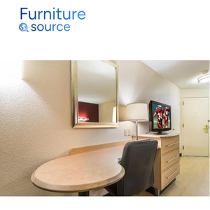 Meubles et ameublement pour chambre d'hôtel Finition en placage MDF Structure de cadre en acier Conception moderne de chambre à coucher Usine OEM Vietnam - Product Image 1