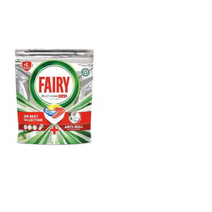 แท็บเล็ตสำหรับเครื่องล้างจานแฟรี่ แพลตตินัม พลัส ออลอินวัน ขนาดใหญ่ 70 เม็ด กลิ่นเลมอน แพ็ค XXL พร้อมเทคโนโลยีป้องกันคราบหมองและสารช่วยล้างจาน - Product Image 1