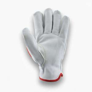 Guantes de Trabajo Hechos a Mano en Cuero con Refuerzo de TPR en la Palma, Duraderos para Uso en Exteriores, Cuatro Estaciones, Clásicos, Largo hasta la Muñeca - Product Image 3