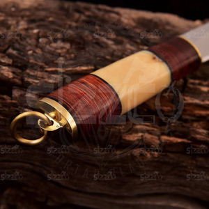 Couteau Puukko artisanal sur mesure |   Couteau de brousse nordique à lame fixe en acier à haute teneur en carbone |   Couteau de chasse et de camping avec étui en cuir - Product Image 5