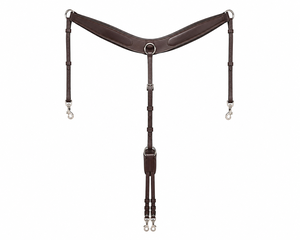 Martingala ecuestre de cuero premium, martingala ajustable de cuero, martingala inglesa para equitación western, venta al por mayor - Product Image 4