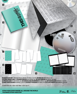 Stray Kids THIS & Mini Album (VERSION TRUCK) Lecteur CD portable de qualité K-Pop avec sortie AV en coréen pour tous les âges, nouvelle arrivée - Product Image 3