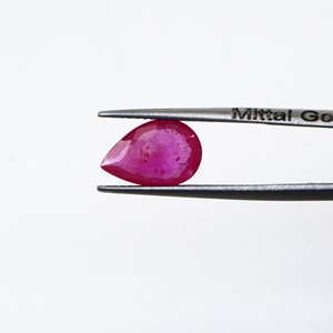 Rubis naturels de Bangkok, formes poire calibrées 10x15mm, pierres précieuses de rubis naturelles facettées en vrac pour la fabrication de bijoux, prêtes à l'emploi - Product Image 2