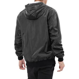 Venta al por mayor de los hombres de logotipo personalizado chaqueta cortavientos con capucha de los hombres a prueba de viento y resistente al agua para acampar al aire libre senderismo chaquetas de montaña - Product Image 3