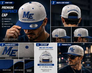 Gorra Snapback 2026 Demanding Malivan Enterprises de 6 Paneles, Ajustable, de Lona de Algodón, Transpirable/Impermeable, Estilo Urbano, Bordada - Product Image 6