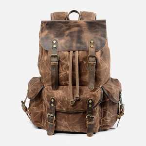 Mochila de Viaje para Hombre ZOLO LEATHERS, de Cuero Genuino Vintage de Lujo, con Múltiples Bolsillos, Estilo Crazy Horse, con Cierre de Cremallera Antirrobo - Product Image 4