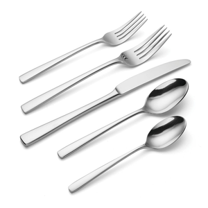 Ensemble de couverts en acier inoxydable poli miroir argenté de haute qualité, fourchettes, couteaux, cuillères, vaisselle élégante pour hôtel et maison au meilleur prix - Product Image 2