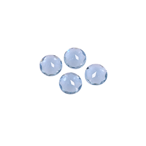 Gemas Naturales Ishu de Topacio Azul, Corte Redondo de 5.5 Quilates, 8x8 mm, Gema Suelta Personalizable para Joyería - Product Image 3