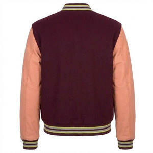 ราคาขายส่ง แจ็คเก็ตวาร์ซิตี้ผู้ชายแบบกำหนดเอง แจ็คเก็ตเบสบอลกันลม สไตล์เลตเตอร์แมน บอมเบอร์ แจ็คเก็ตวาร์ซิตี้ - Product Image 6