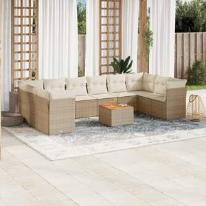Conjunto de Sofás de Jardín Color Beige - Product Image 1