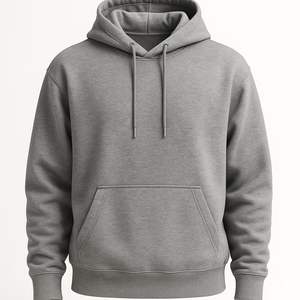 เสื้อฮู้ดดี้ผู้ชายไซส์ใหญ่ ผ้าโพลีเอสเตอร์คอตตอน 100% แบบใหม่  ย้อมสีพื้น รับผลิตแบบ OEM ODM  รับทำโลโก้ตามสั่ง - Product Image 1