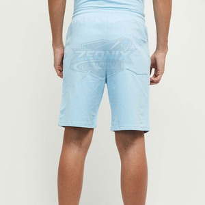 Créez Votre Propre Logo Personnalisé – Short Homme Décontracté 100% Coton Uni à Taille Mi-Haute, Séchage Rapide, Respirant, avec Cordon de Serrage - Product Image 4