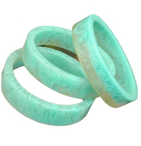 Bracelets en jade classiques fantaisie de haute qualité, couleur turquoise verte, bijoux de mode unisexe, ensemble de bracelets au design élégant pour femme - Product Image 5