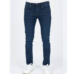 <b>Men's</b> Dark Wash Slim Fit Straight Leg Plus Size Denim <b>Jeans</b> Mid Waist Casual Cotton Pants with Pockets Button Fly - Product Image 6