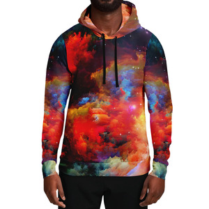 Sweat à capuche personnalisé 100% polyester pour homme avec poche, respirant et à séchage rapide, mode hiver - Product Image 1