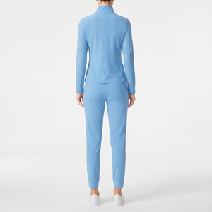 Survêtement de fitness moderne à capuche en tissu technique écologique, respirant et à séchage rapide, conçu pour l'industrie, au design épuré - Product Image 4