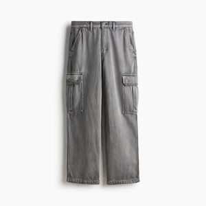 Pantalones Cargo Vaqueros Lavados para Hombre, Corte Recto, Algodón, Diseño con Múltiples Bolsillos, Personalización con Etiqueta Privada - Product Image 5