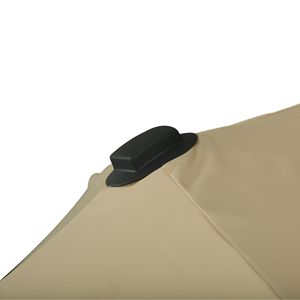 Ombrellone da Patio Beige da 3 Metri con Design a Sbalzo, Base Quadrata in Alluminio e Rotazione a 360 Gradi - Product Image 3