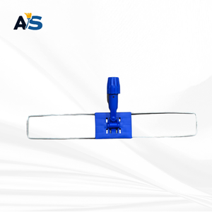 Esfregona comercial azul de 32 pulgadas con marco y escobilla para suelos, con mango extensible – Marco de esfregona para suelos de madera dura y hormigón - Product Image 4