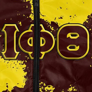 ZESHAN ZAFAR PRODUCTS Iota Phi Theta 1963 Premium Windproof Breathable 100% Polyester Winter Varsity Bomber Jacket for <b>Men</b> - Product Image 4