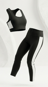 Ensemble de yoga 2 pièces pour femmes, vêtements de sport, tenue de fitness, vêtements de yoga respirants et extensibles, vêtements de sport, ensemble d'entraînement - Product Image 2