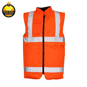 Vestes de travail d'hiver haute visibilité pour hommes, gilets chauds d'hiver sans manches, vêtements de travail, bodywarmer - Product Image 6
