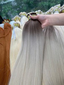 Bulk <b>Hair</b> Extension Super Double Drawn Virgin <b>Hair</b> Ombre <b>Color</b> 100% Vietnamese <b>Hair</b> Shipping Worldwide - Product Image 4