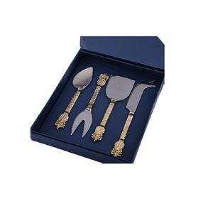 Ensemble de couteaux à fromage et à dessert en laiton, design poisson, couverts chics pour un service élégant sur plateau de charcuterie, ensemble de couverts à fromage élégants - Product Image 3