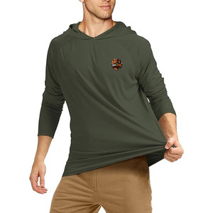 Sudadera con Capucha para Hombre, Corte Regular, Invierno, Color Sólido, Ecológica, Ligera, Transpirable, Tejido Elástico, Cómoda para Entrenamientos en el Gimnasio - Product Image 3