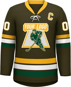 Wholesale Digital Print Latest Casual Customizable Breathable Quick Dry Hockey Jerseys - Product Image 1