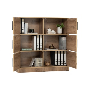 Mueble Organizador Contemporáneo de Madera con Múltiples Puertas para Dormitorio, Sala de Estar y Hogar - Product Image 2