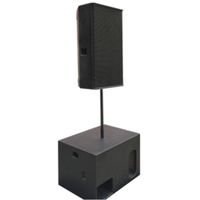 Système audio haute performance 2x PS15 134 dB 15 pouces, 2x LS1200 18 pouces, amplificateur 1600W, micro sans fil, flight case 2-en-1