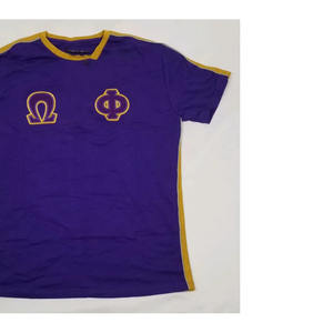 Camiseta Personalizable con Logotipo OMEGA PSI PHI de Verano, Alta Calidad, 100% Algodón Tejido, Corte Regular, Transpirable y de Secado Rápido para Hombre - Product Image 3