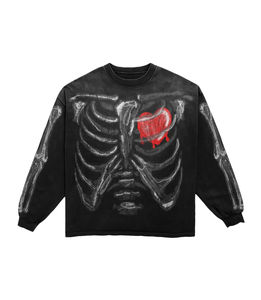 Sudadera de Manga Larga con Logotipos Personalizados, Impresión Digital/Serigrafía, Estilo Urbano Americano, 100% Algodón, ODM, Corte Holgado, Acabado Lavado - Product Image 4