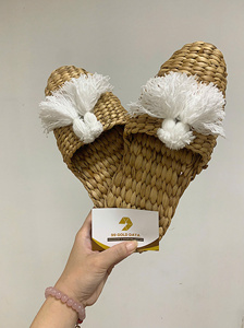 Sustainable Straw <b>Flip</b>-<b>Flops</b>: Custom Branded, Handwoven for Men & <b>Women</b>, OEM/ODM from Vietnam Factory. - Product Image 4