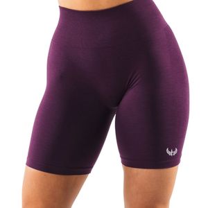 Shorts Deportivos de Cintura Alta Color Morado para Mujer, Suaves, Elásticos, de Compresión, para Entrenamiento, Fitness, Ejercicio, Ropa Deportiva Activa, Cómodos - Product Image 1