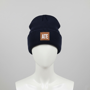 Bonnet personnalisé avec logo brodé – Bonnets en coton tricoté de haute qualité, chauds pour l'hiver, motif uni, pour affaires, automne, extérieur, pêche - Product Image 4