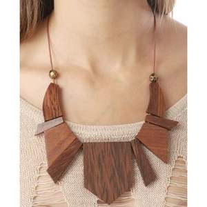 Vintage Style Wooden <b>Cross</b> Charm <b>Necklace</b> <b>for</b> <b>Women</b> Elegant Jewelry Findings - Product Image 3