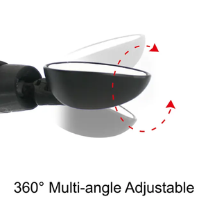 Rétroviseur de vélo SUNNYWHEEL Gripmirror Lite MTB, réglable à 360 degrés, ABS+Revêtement/PA/Silicone 93x54mm BM-115A(RL) - Product Image 2