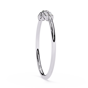 Anillo de Boda Eternity de Oro de 18 Quilates con Diamante Cultivado en Laboratorio con Certificación IGI de Loista Jewels, Corte Radiante, para Mujer - Product Image 3