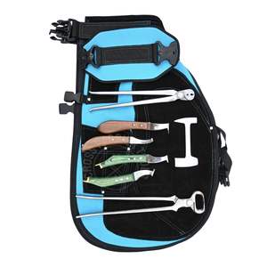 Kit de Herrador de Grado Industrial con Extractor de Clavos, Pulidor, Cortaúñas para Pezuñas, Delantal de Seguridad y Juego de 4 Cuchillas para Pezuñas con Extremo de Latón y Corte Afilado - Product Image 1