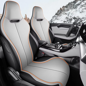 Cojín <span class=keywords><strong>de</strong></span> Asiento <span class=keywords><strong>de</strong></span> Coche <span class=keywords><strong>de</strong></span> Cuero Nappa Duradero, <span class=keywords><strong>de</strong></span> Lujo, Cómodo, Transpirable y Resistente al Desgaste - Product Image 1