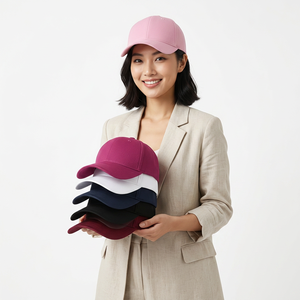 Casquette de baseball unisexe à 6 panneaux, couleur unie, en sergé de coton, ajustement réglable, chapeau décontracté pour adultes, à porter en toutes saisons - Product Image 5