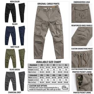 Proveedor de Pantalones Cargo de Algodón Twill de Primera Calidad para Hombre, Corte Ajustado, con Bolsillos Laterales - Product Image 6